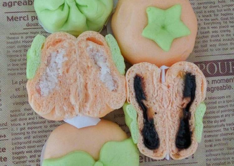 Langkah Mudah untuk mengolah Bakpao  Persimmon isi Kelapa Parut, Sempurna