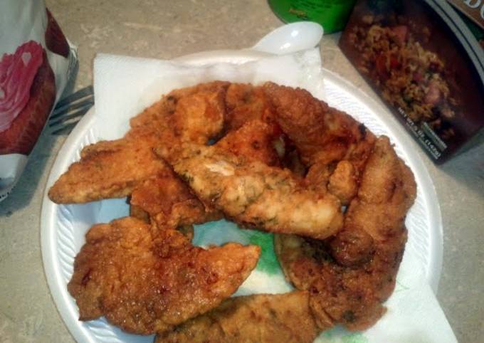 Simple Way to Prepare Homemade crispy chicken tenders for Dinner Food
