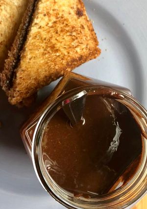 A picture of Homemade Nutella - 2 ingredients.