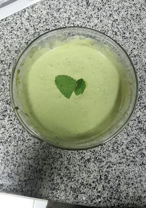 A picture of Mint and Dahi Chutney.