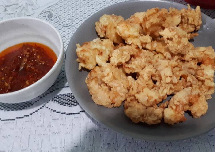 Cara Gampang Menyiapkan Udang goreng crispy, Sempurna