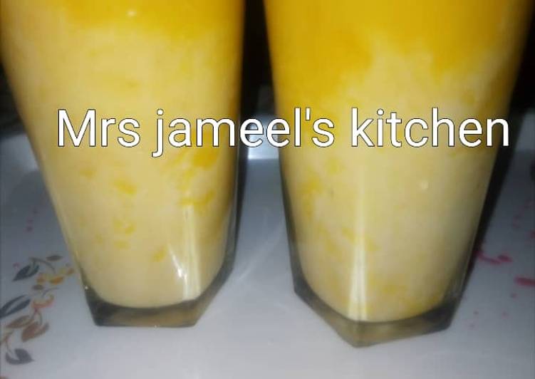 Easiest Way to Prepare Tasty Mango smoothie This is A Recipe That Has Been Tested  From Best My Grandma's Recipe !!