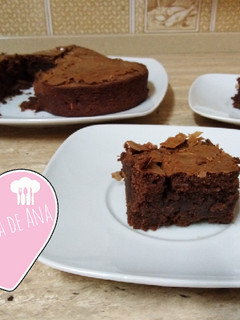 Una foto de Brownie americano, receta original, el auténtico ¡Qué deliciaaa!