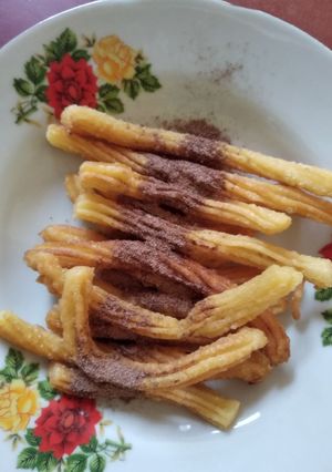 Foto resep Churros Ekonomis Tanpa Mixer