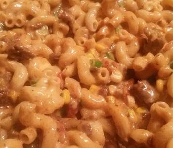 Ultimate, Prepare JalapeoCheddar Beef Mac w Caramelized Red Onion Corn Muffins Delicious Perfect