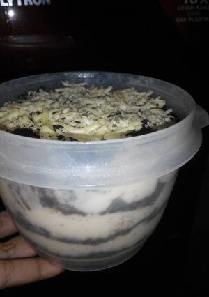 Foto resep Oreo cheesecake with sereal jagung