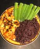 Bún gạo lứt gà sốt chanh leo 🌿