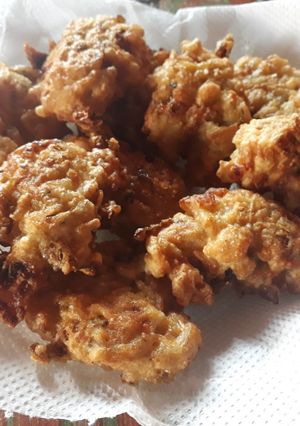 Una foto de Croquetas de arroz primaveral