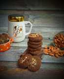 Chocolate almonds cookies