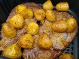 Entrecot con patatas en AirFryer