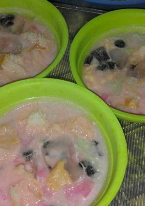 Foto resep Es dawet warna warni