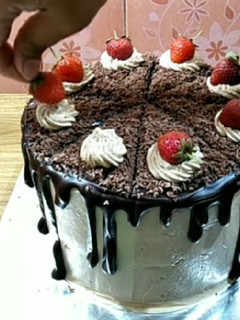 Foto resep Bolu blackforest simple