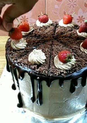 Foto resep Bolu blackforest simple