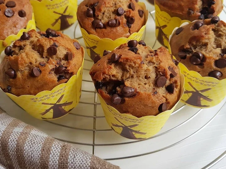 Cara Mudah Menyiapkan Resep  Muffin pisang moist wangi dan enak yang Lezat, Bikin Ketagihan
