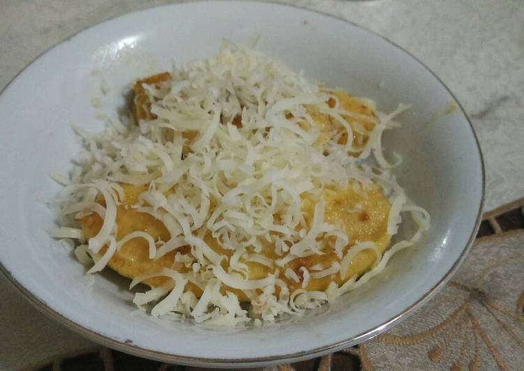 Bagaimana Bikin Pisang Panggang Susu Keju, Enak Banget