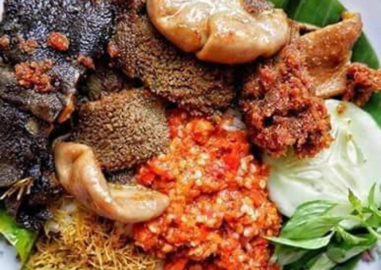 Bagaimana Membuat Nasi babat usus paru, Menggugah Selera