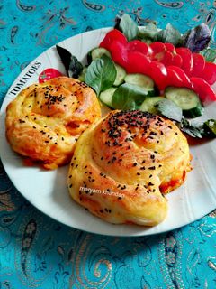 عکسی از دستور نان پوآچا سیب زمینی