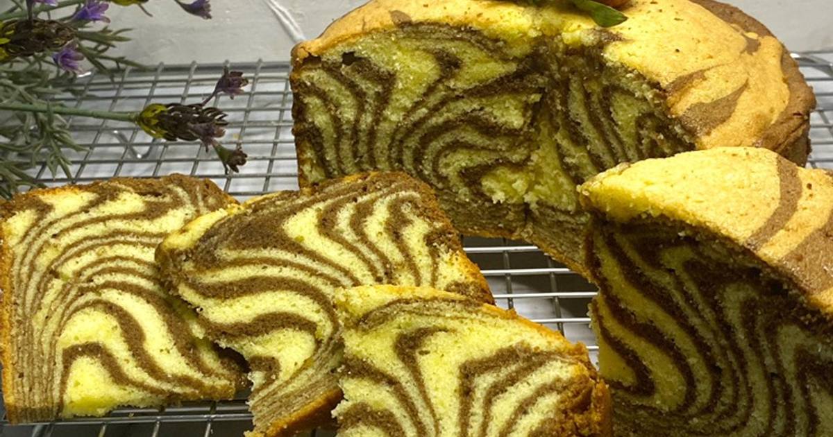 Resep Zebra Butter Cake oleh Phie Kitchen Cookpad