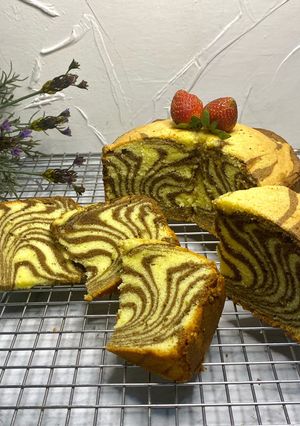Foto resep Zebra Butter Cake