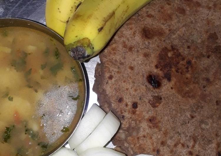 Recipe of Perfect Flahari Poori/paratha with aloo sbzi