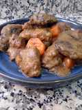 Estofado de ternera con setas shiitake