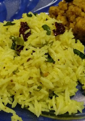 A picture of Lemon Rice.