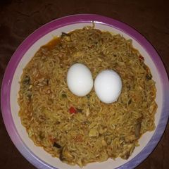 Indomie jollof A picture of Indomie jollof.