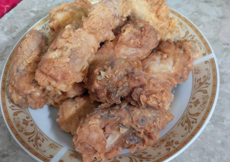 Resep Ayam goreng crunchy Anti Gagal