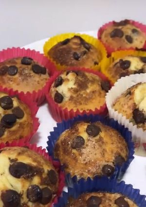 Una foto de Magdalenas con Pepitas de Chocolate