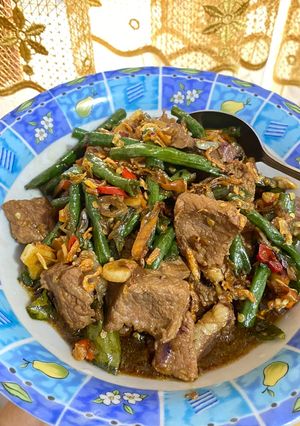 Foto resep Oseng sapi cangpanjang minyak wijen