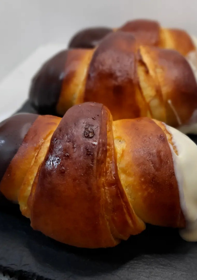 Una foto de Manolitos con chocolate