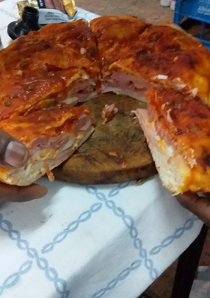 Una foto de Pizza rellena