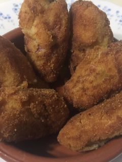 Una foto de Croquetas de Lacón al horno con verduras
