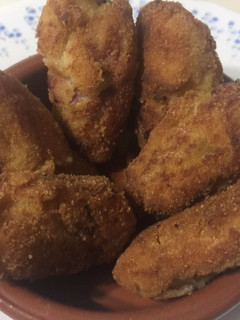 Una foto de Croquetas de Lacón al horno con verduras