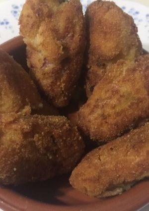 Foto principal de Croquetas de Lacón al horno con verduras