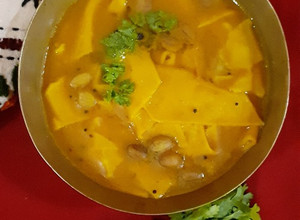 A picture of Dal Dhokli.