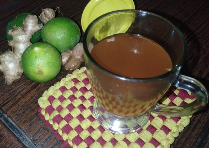 Resep: Teh jahe jeruk nipis anget Untuk Jualan