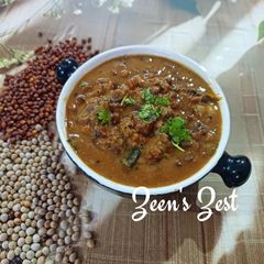A picture of Red and White Toor Daal Tadka.