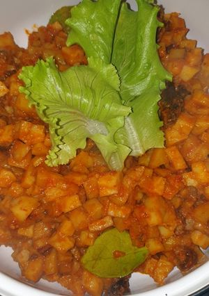Foto resep Sambel goreng kentang ampela ati