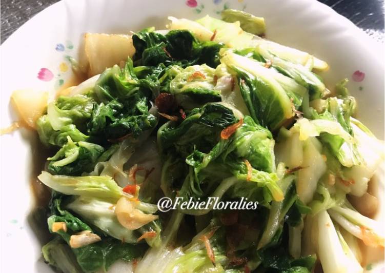 Tumis Sawi Putih Aja (Simpel Bangeeet)