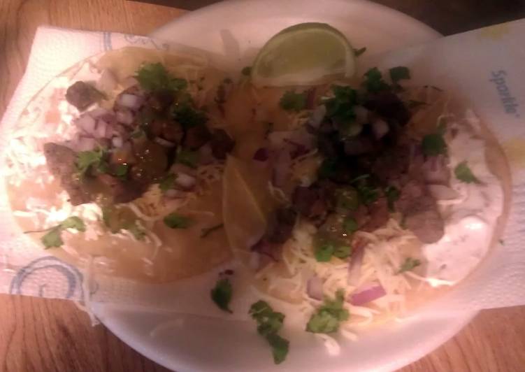 How to Make Super Quick Homemade authentic Mexican tacos