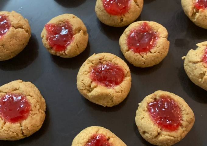 Oats thumb print cookies