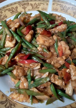 Foto resep Tumis kacang panjang tempe