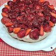 Puding Cheesecake "Birthday Merah Putih to my sweet girl"❤️🤍😘
