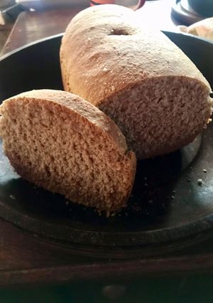 Una foto de Pan de avena y harina integral