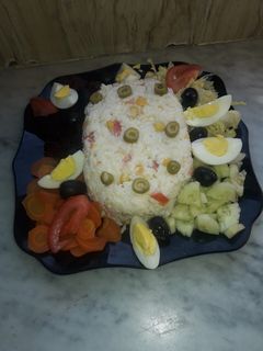 صورة لوصفة سلاطة بالارز