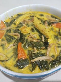 Foto resep Gulai daun singkong teri