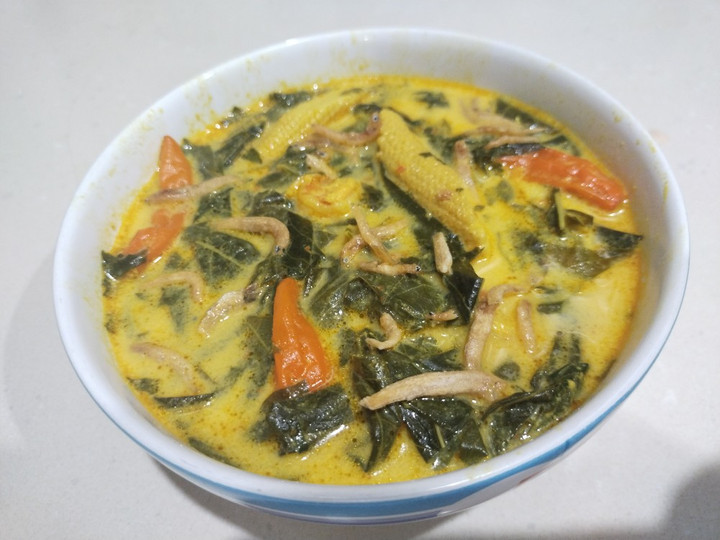 Resep Gulai daun singkong teri Anti Gagal