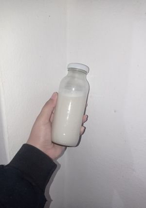 Una foto de Leche de almendras