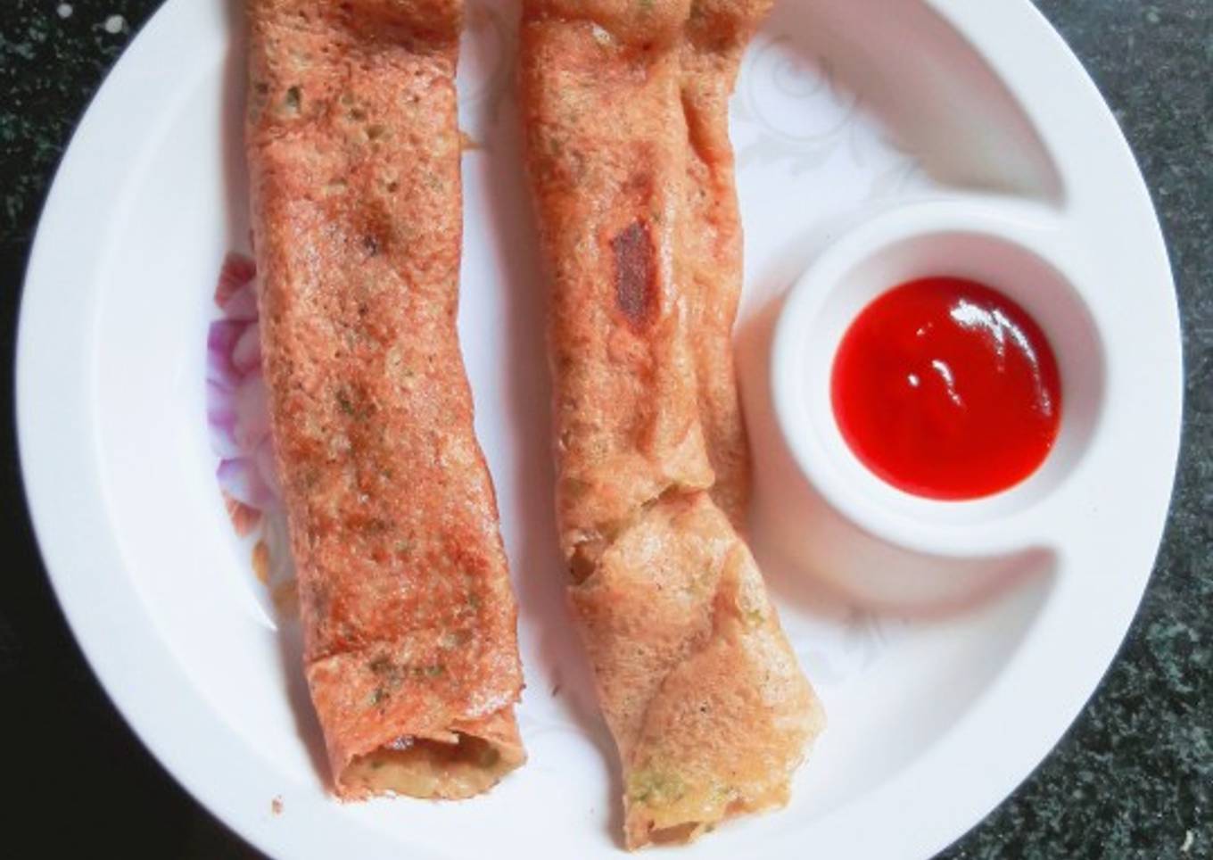 Raw mango aloo instant dosa